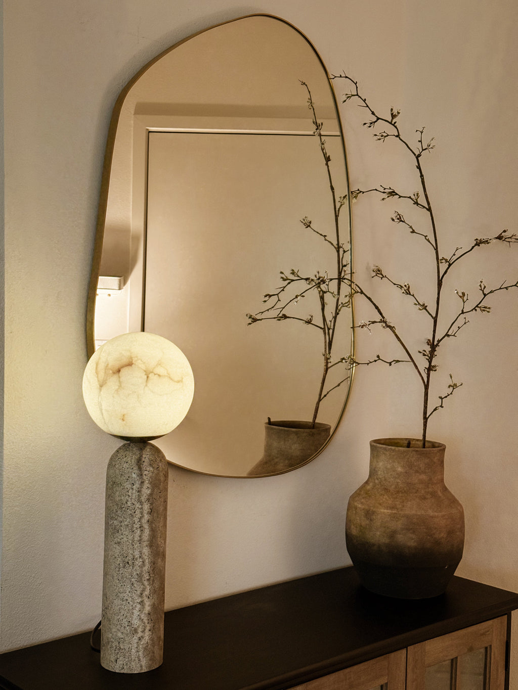 Brassy Gold Organik Mirror