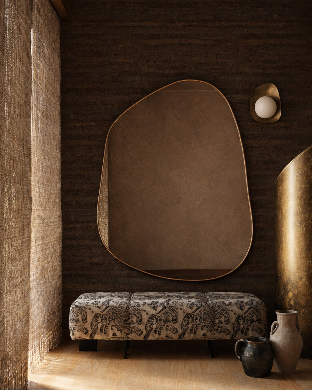 Brassy Gold Organik Mirror