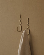 Glenn Brass Hook - set of 2