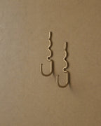 Glenn Brass Hook - set of 2