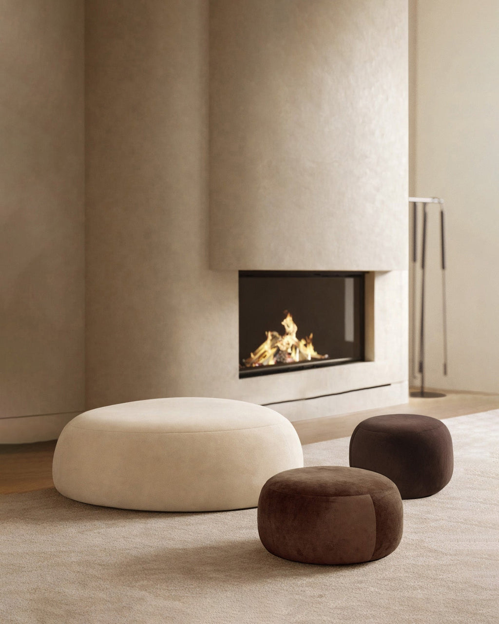 On The Rocks - Pebble Ottoman Set